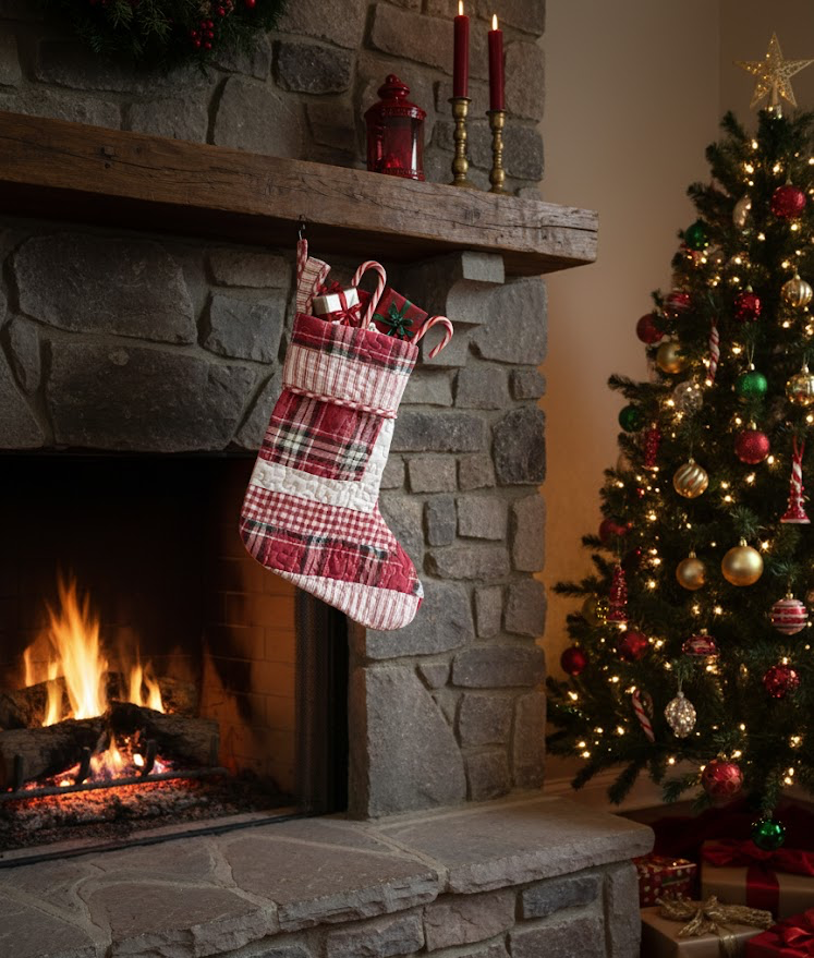 Plaid Christmas Stocking
