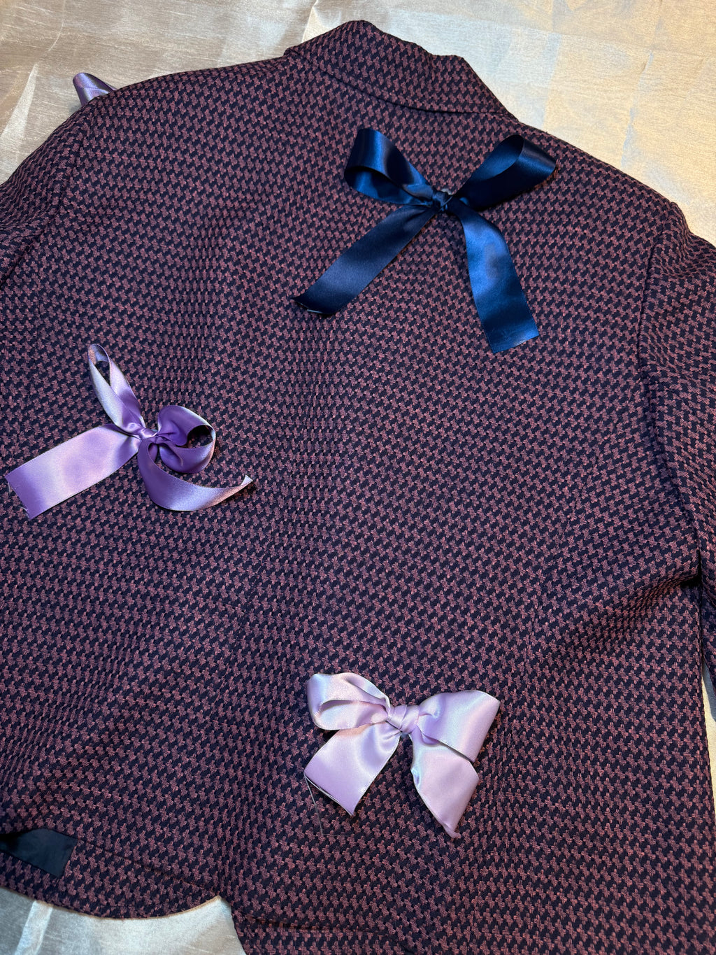 One-of-One Upcycled Bow Blazer