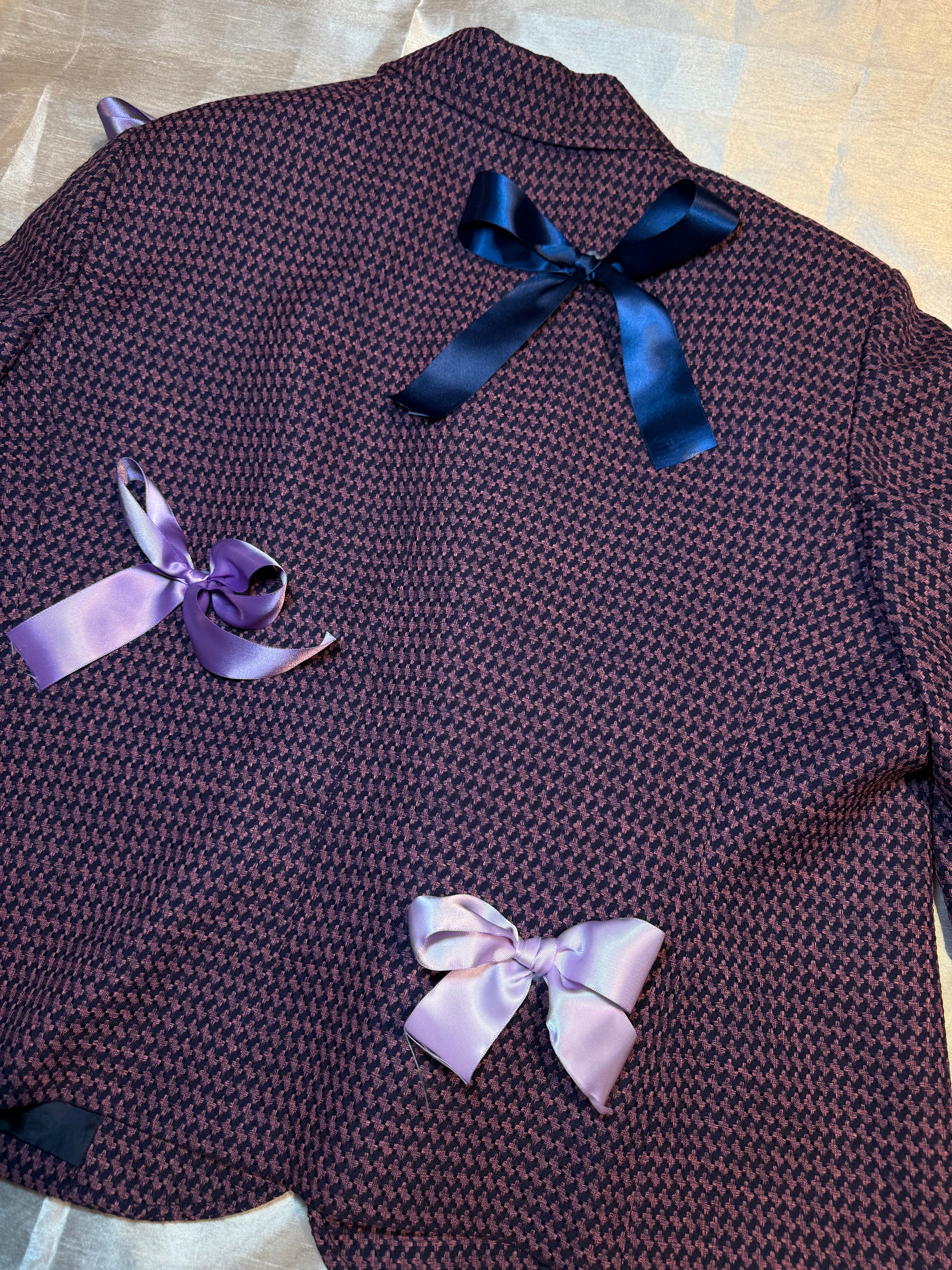 One-of-One Upcycled Bow Blazer