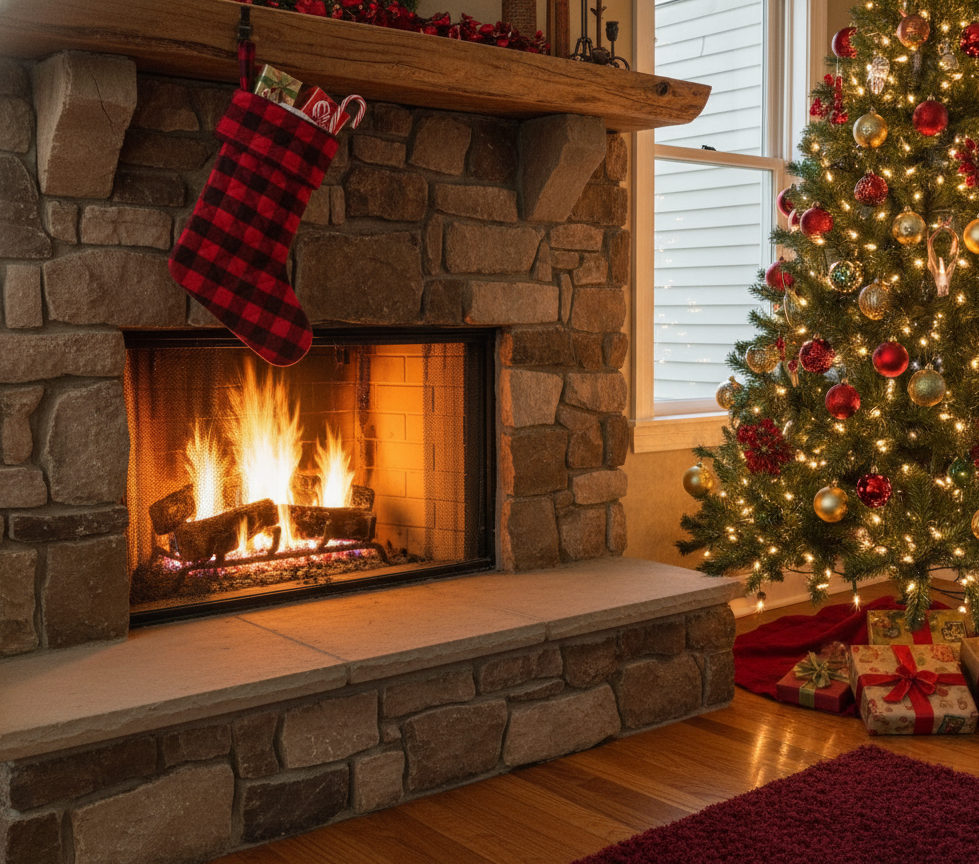 Red & Black Christmas Stockings