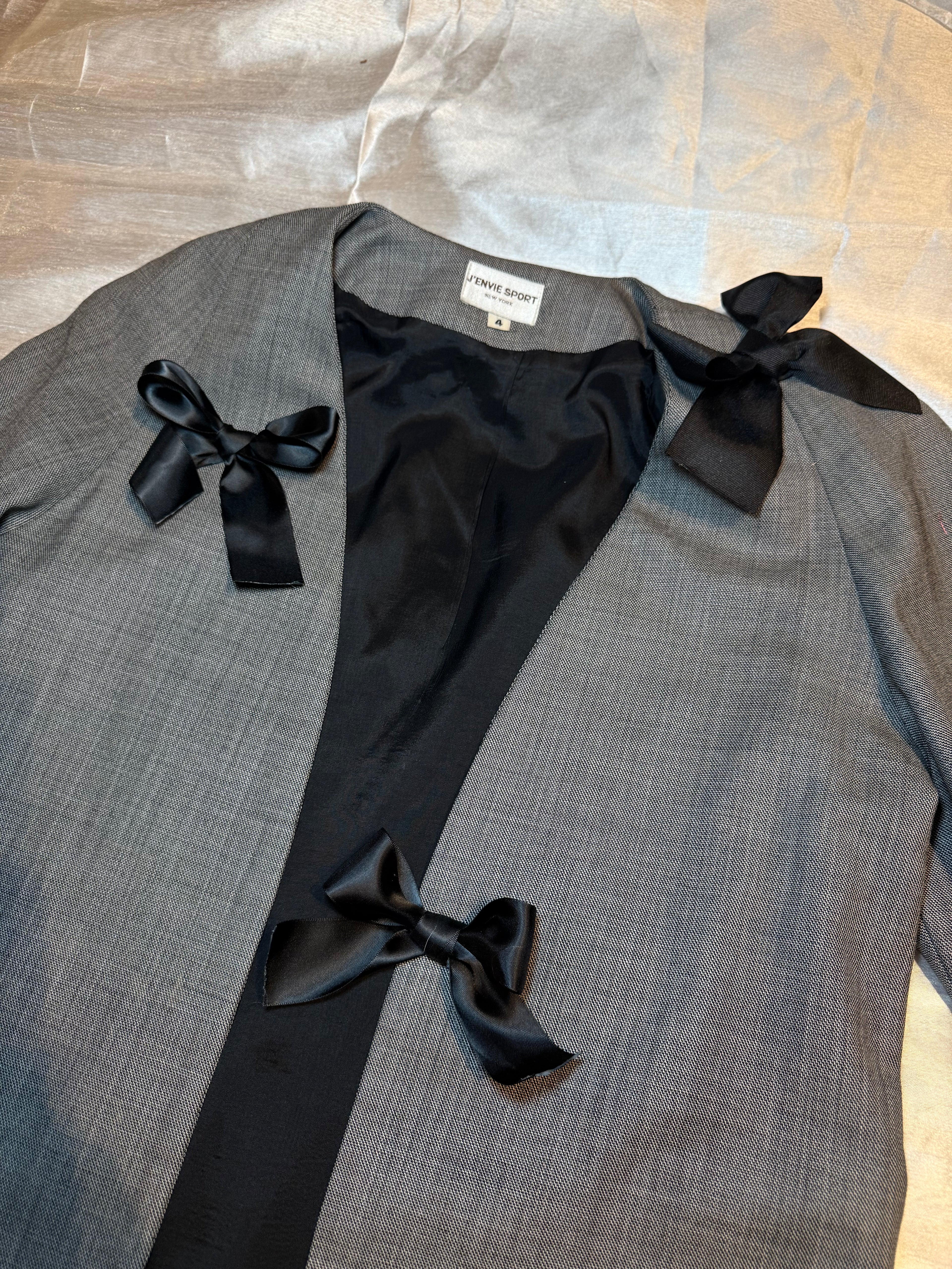 One-of-One Upcycled Bow Blazer
