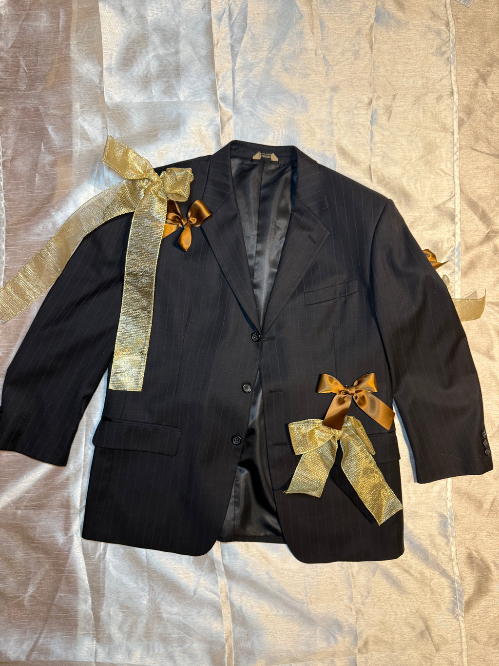 One-of-One Upcycled Bow Blazer