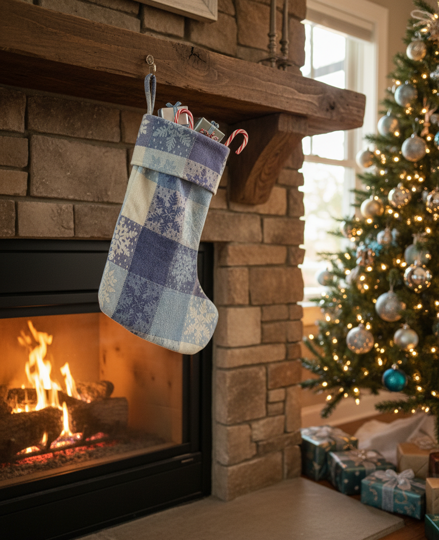 Snowflake Christmas Stocking